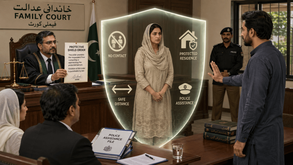 Protection order under domestic violence law in Pakistan