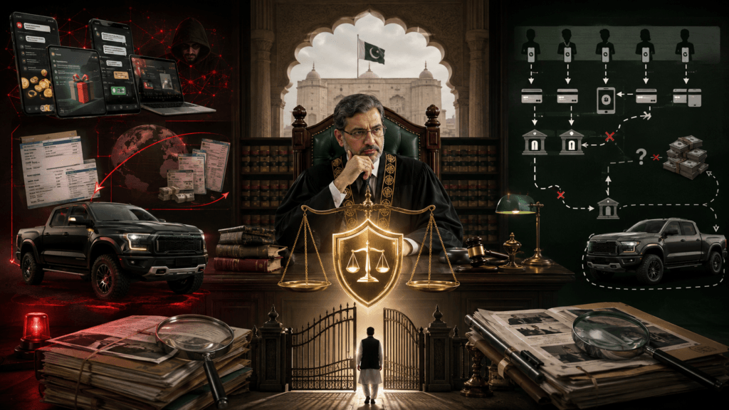 Sindh High Court online lottery fraud case showing the need for a connected money trail