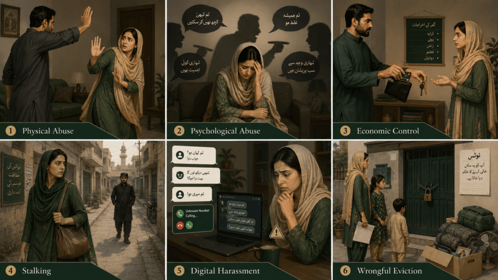 Physical psychological economic and digital domestic abuse in Pakistan