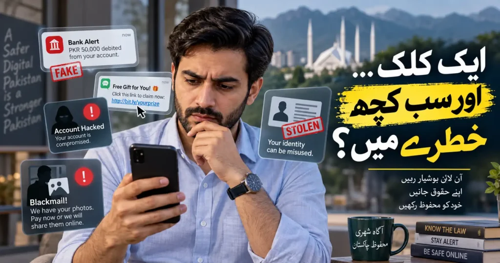 Cyber Crime in Pakistan warning about fraud, hacking and online scams