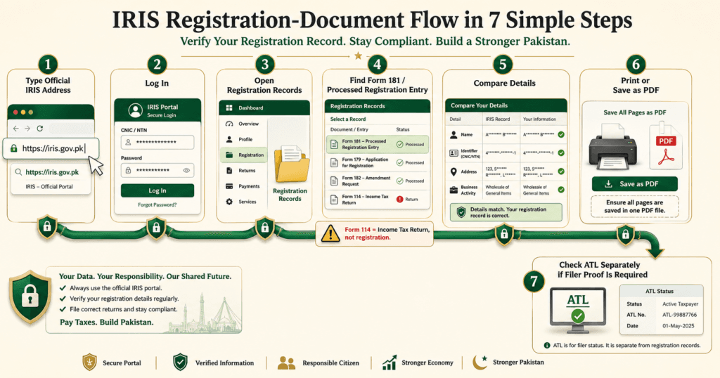 How to Download FBR NTN Certificate From IRIS Seven steps to download an FBR NTN certificate or registration record from IRIS