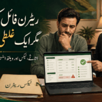 Pakistani taxpayer reviewing a Tax Year 2026 income return and wealth statement before submission