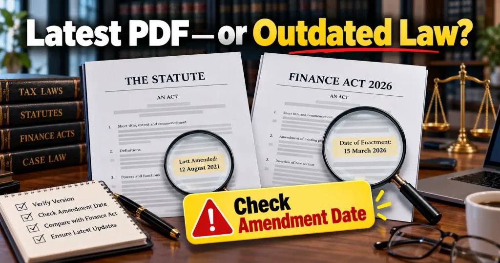 Latest Income Tax Ordinance 2001 PDF and Finance Act 2026 reference guide