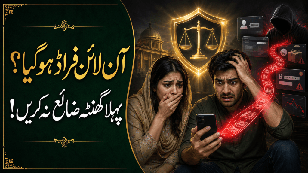 Online fraud in Pakistan victim taking urgent action after a bank or mobile-wallet scam
