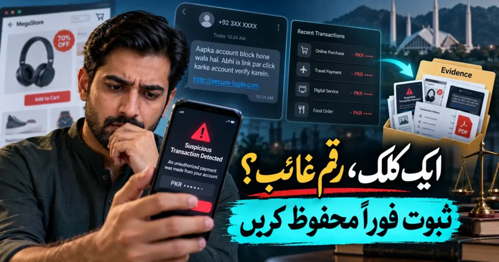 Online Fraud in Pakistan warning after a suspicious digital payment