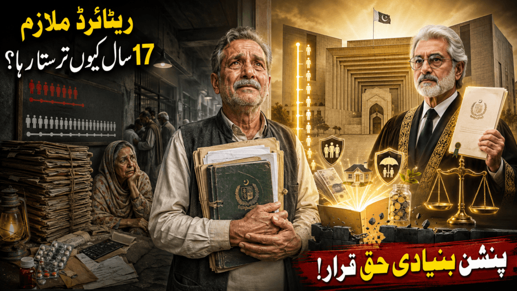 Daily-wage driver’s long reinstatement and pension case journey in Pakistan