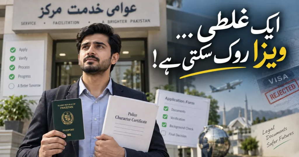 Police character certificate Pakistan guide for visa and overseas applications