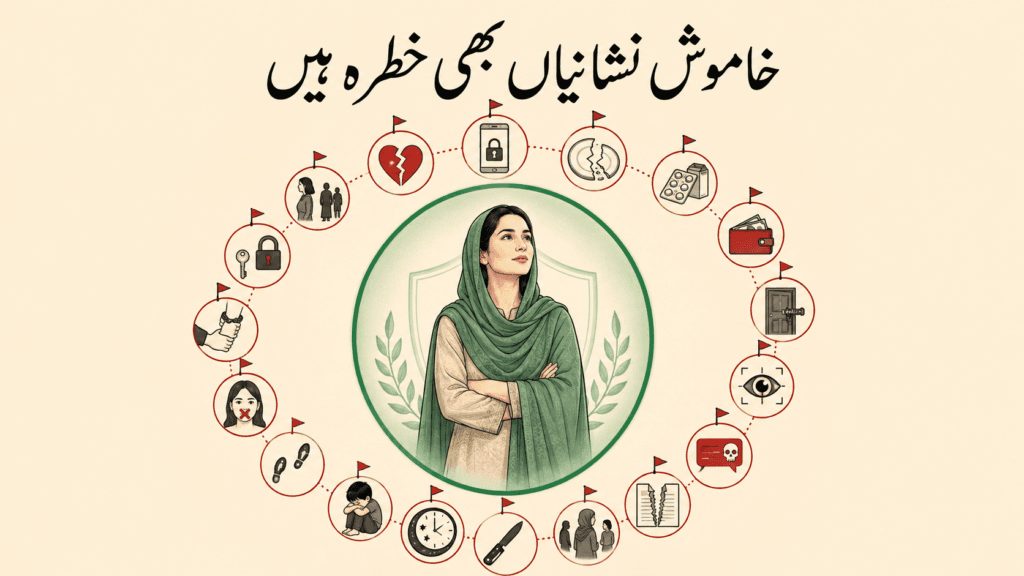 17 Hidden Warning Signs of Domestic Abuse Seventeen warning signs of abuse surrounding a Pakistani survivor