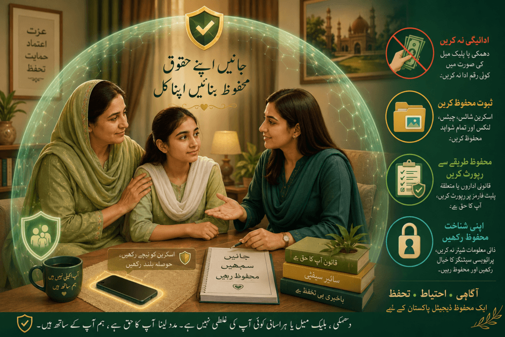 Safe support for women and children facing cyber crime, blackmail, grooming or online harassment.