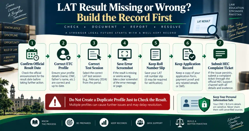 LAT Result not showing HEC ETC troubleshooting and complaint steps